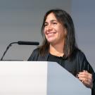 Tania Candiani giving her lecture 