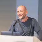 Visiting professor Kota Ezawa at lectern